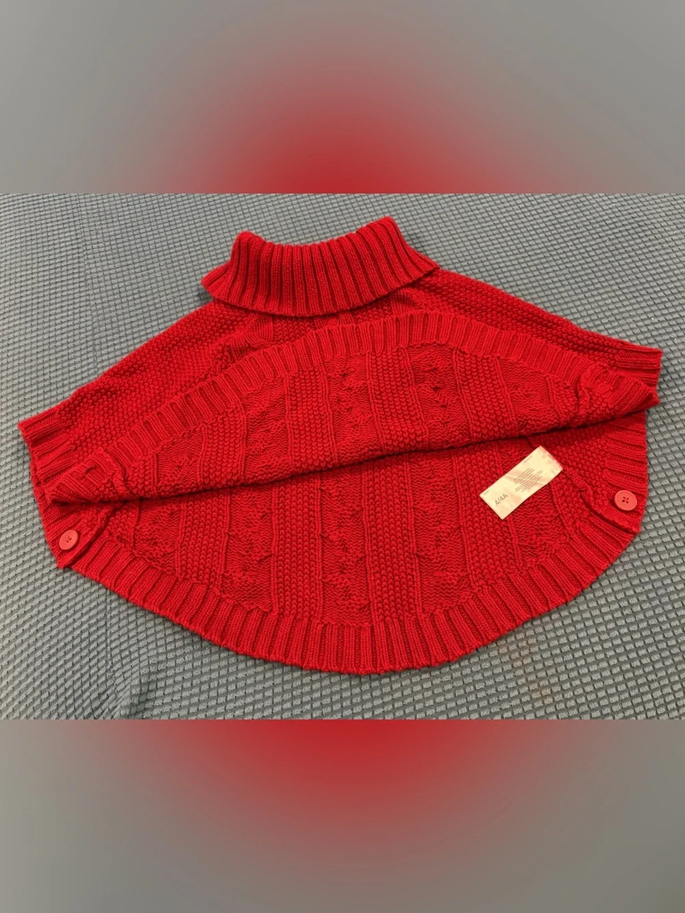 Poncho Sweater Cape Coat Size 4/4A